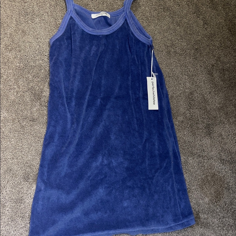 Perfectwhitetee mixology loveshack loop terry dress women’s xs